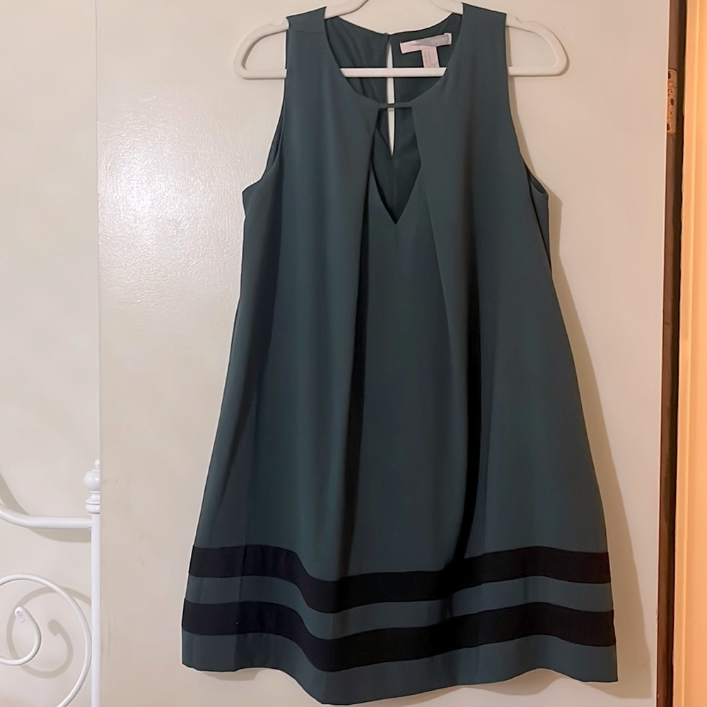Green keyhole dress